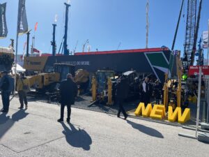 Vue d’ensemble du stand Vermeer France à Bauma 2025, exposition de matériels innovants pour la construction et les infrastructures.