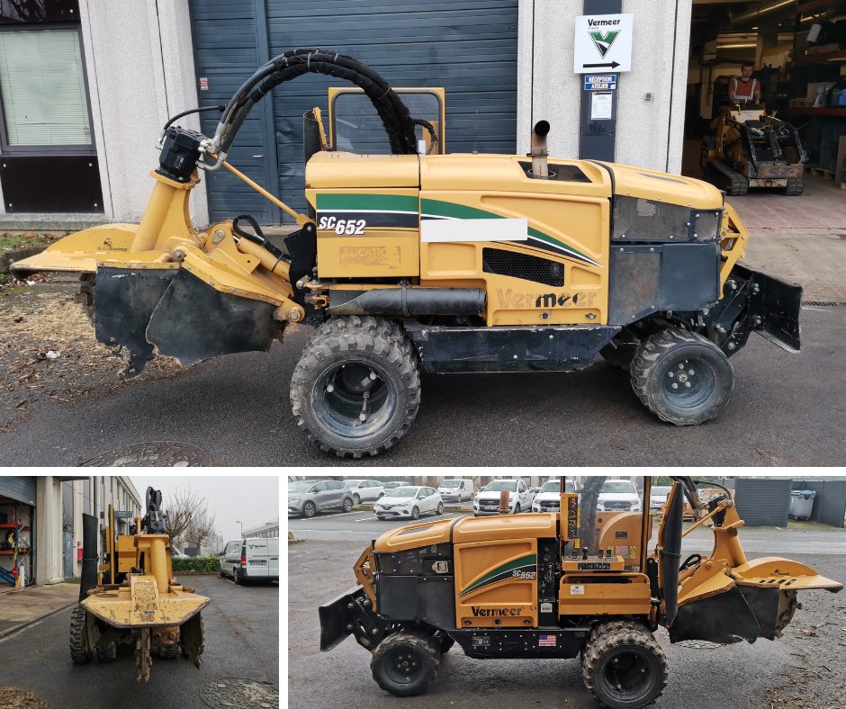 Rogneuse Vermeer SC652 d’occasion avec télécommande – 2015, 1000 h