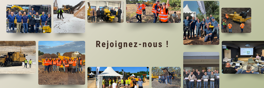 Rejoignez notre équipe Vermeer France : collaborateurs sur les chantiers, salons, formations et événements professionnels